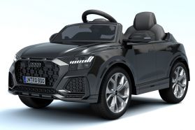 12V Licensed Black Audi Q8 RS Battery Ride On Car