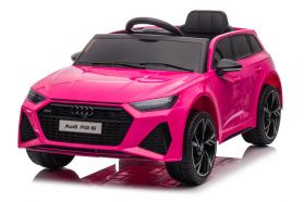 12V Licensed Pink Audi RS6 Battery Ride On Car